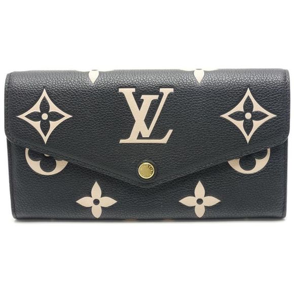 Louis Vuitton Portefeuille Sarah Long Wallet Bi-color Monogram Amplant - Picture 1 of 6